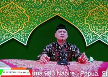 LDII Nabire melaksanakan Pengajian Umum Tingkat Kabupaten Secara Online