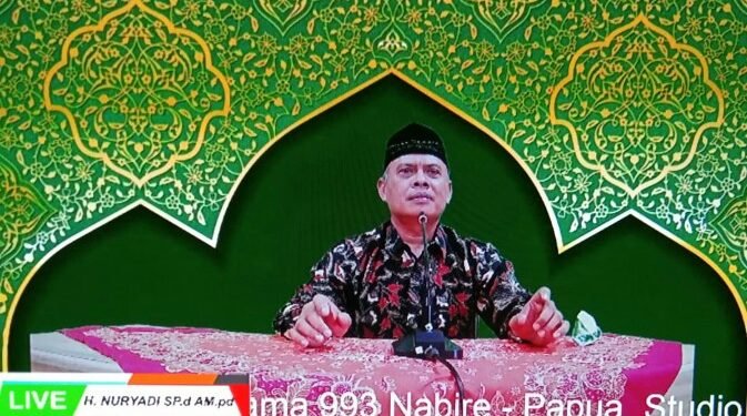 LDII Nabire melaksanakan Pengajian Umum Tingkat Kabupaten Secara Online