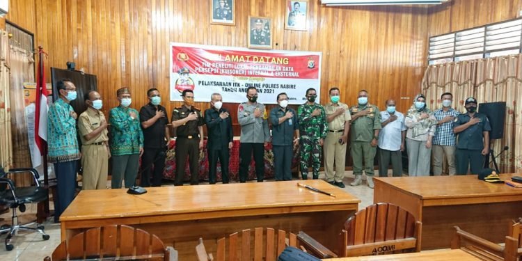 LDII Nabire berpartisipasi dalam Pengumpulan Data Persepsi dan Observasi Indeks Tata Kelola (ITK-0) Polres Nabire