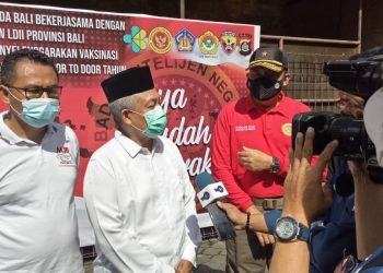 Vaksinasi LDII Bali dan BIN Diikuti Ratusan Orang