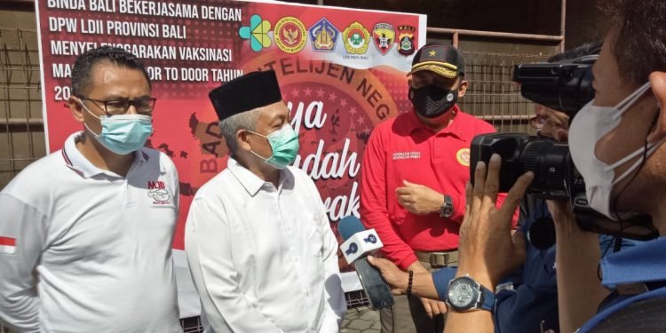 Vaksinasi LDII Bali dan BIN Diikuti Ratusan Orang