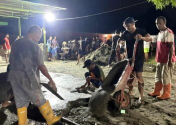 Sambut Idul Fitri, PAC LDII Karang Mulia Gelar Kerja Bakti dan Sahur Bersama