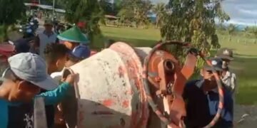 LDII Kalisemen dan Warga Kompak Kerja Bakti Renovasi Makam